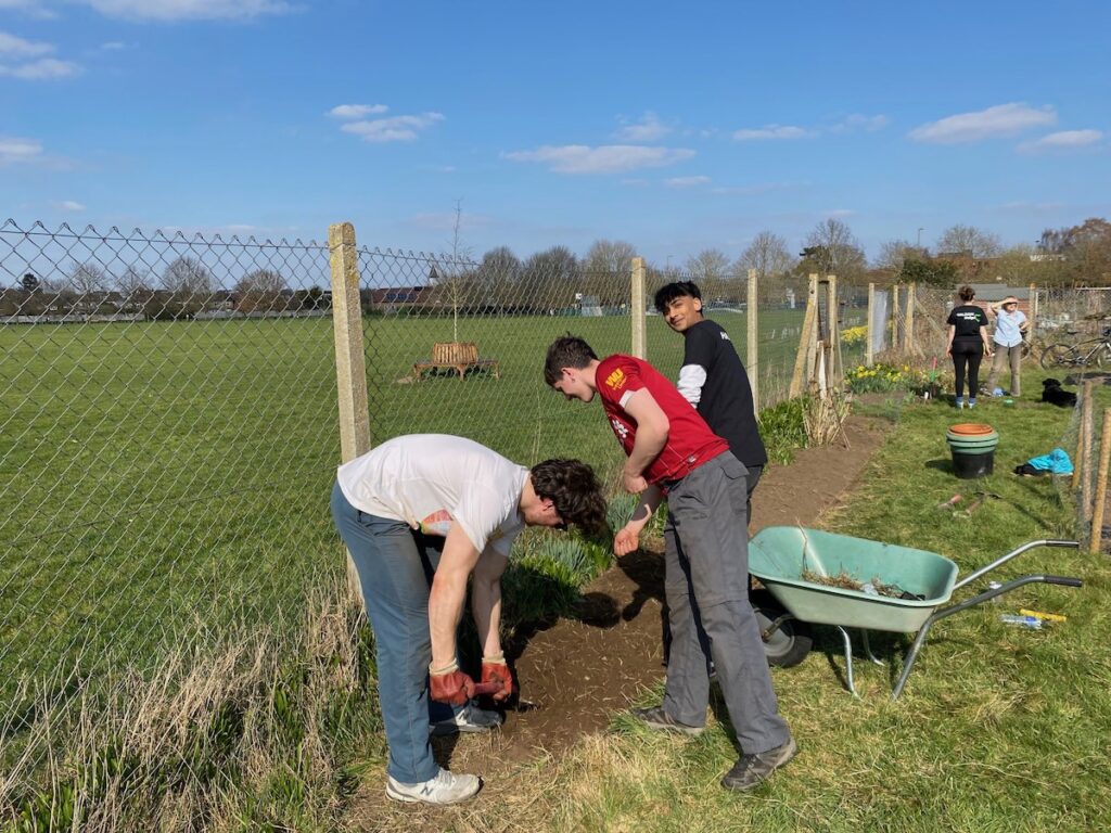 Some of the members at Cobham Community Garden
